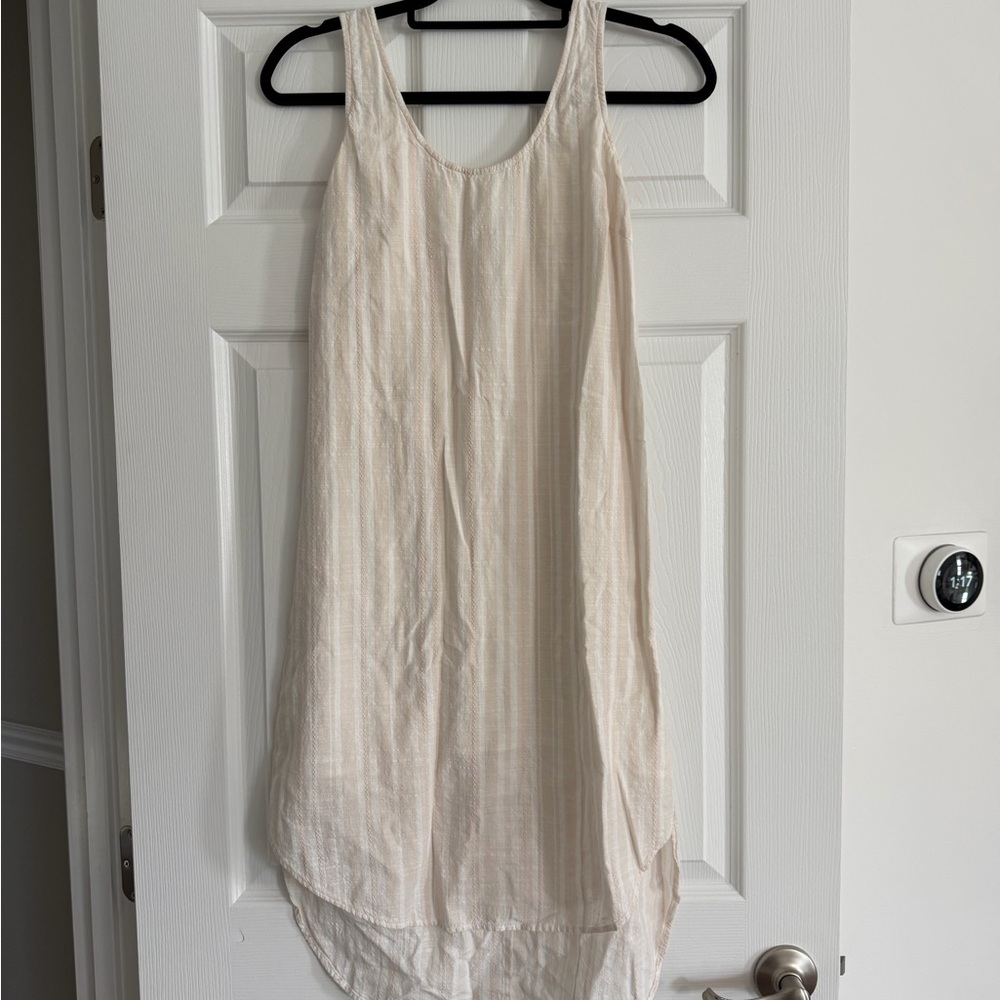 Cloth and Stone Lightweight Cream Sleeveless Tunic Dress - S